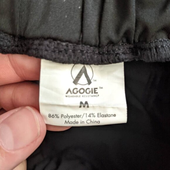 Agogie 20+ Resistance Pants With Built-in Resistance Bands in Black, Size Medium - Picture 10 of 10